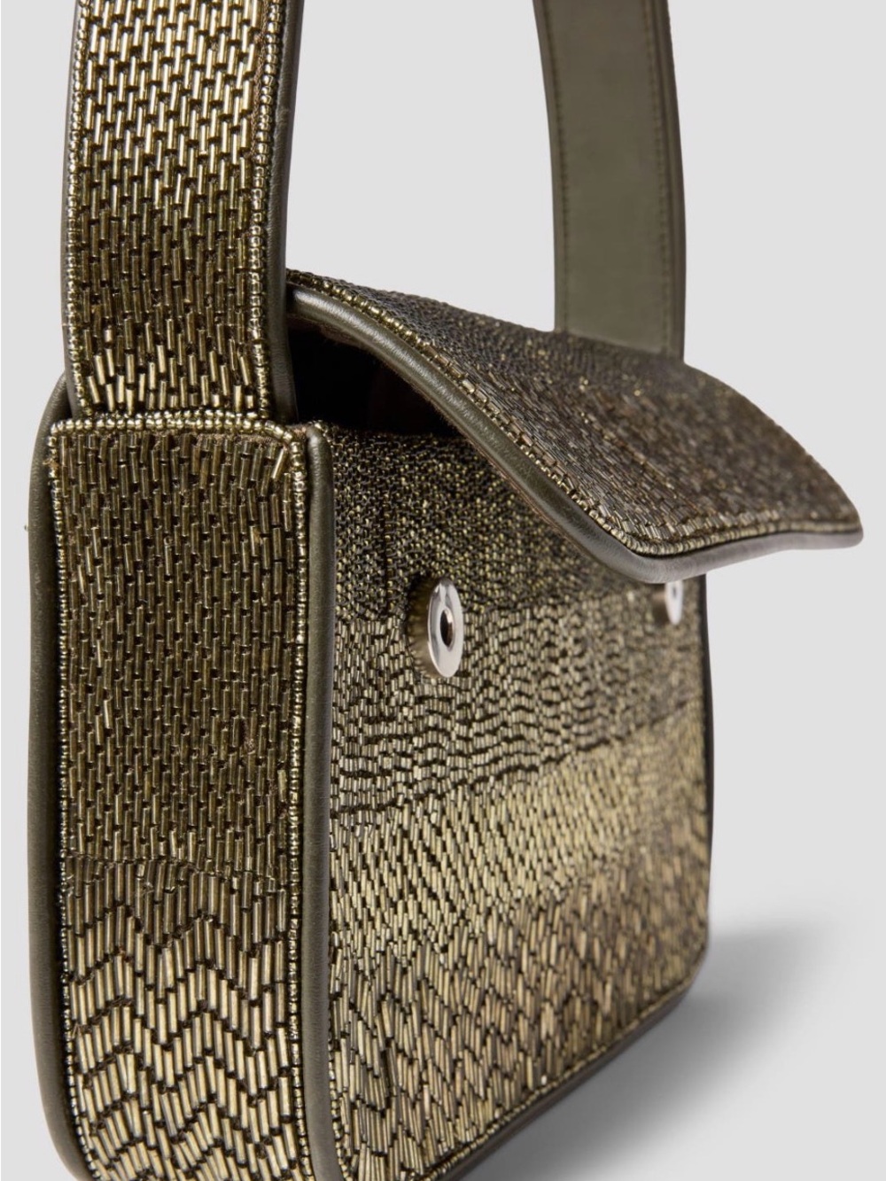 STAUD Tommy Beaded Bag Avocado - Picture 2 of 6